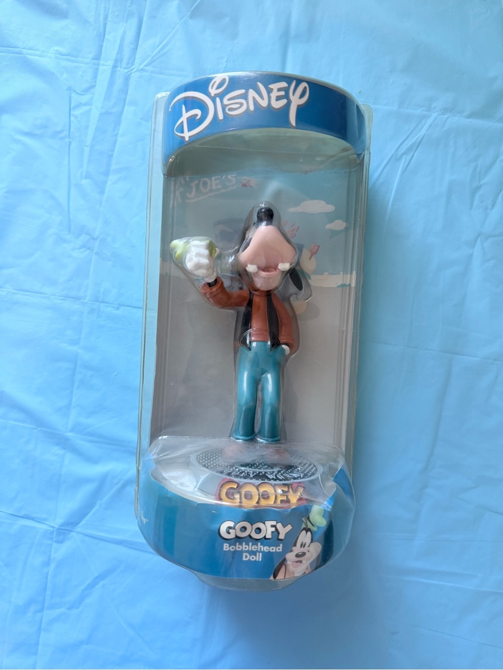 1990’s Vintage Disney Goofy Blue & Brown Bobblehead Collectible